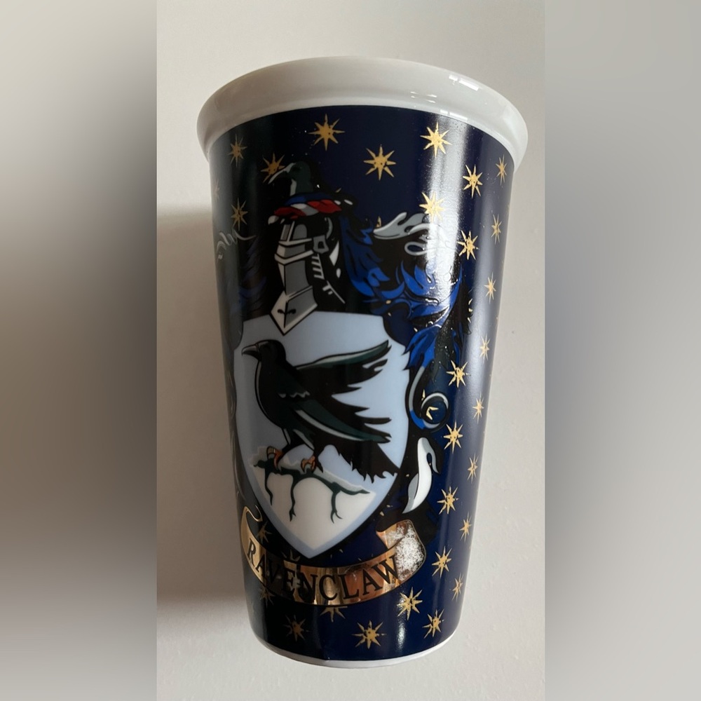 Pottery Barn Teen Harry Potter Ravenclaw tumbler  mug Double walled ceramic 8 oz